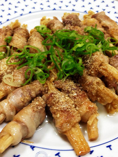 ☆えのきの豚肉巻き〜オイスターソース味☆-レシピのメイン写真