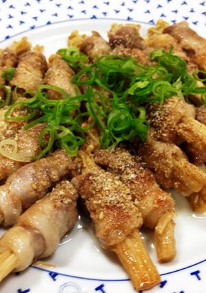 ☆えのきの豚肉巻き〜オイスターソース味☆-レシピのメイン写真