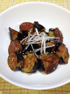 かんた〜ん♪秋ナスの生姜焼き-レシピのメイン写真