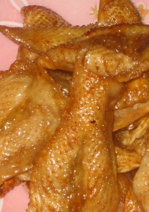 大葉にんにく醤油で鳥皮のカリカリ焼き!!-レシピのメイン写真