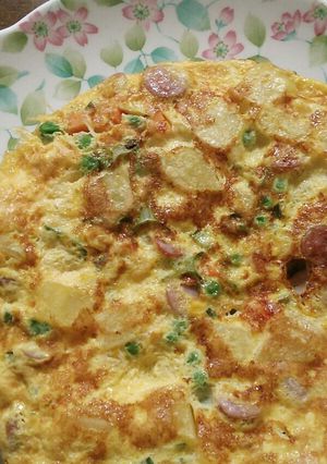 美味しい四角豆のオムレツ-レシピのメイン写真