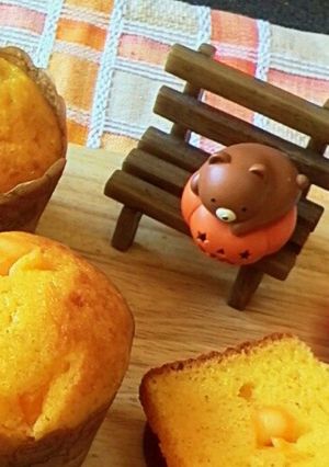 ハロウィン色のパンプキンマフィン!-レシピのメイン写真