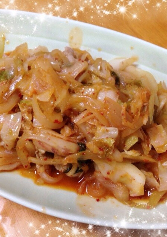 簡単♪野菜たっぷり豚キムチ-レシピのメイン写真