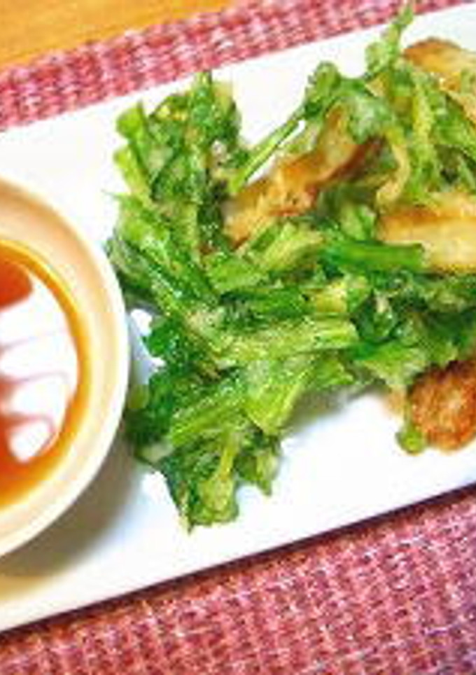 竹輪と菊菜のかき揚げ-レシピのメイン写真