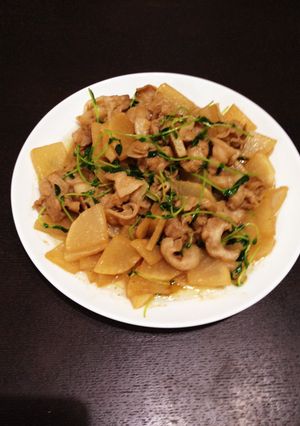大根と豚バラバター炒め-レシピのメイン写真