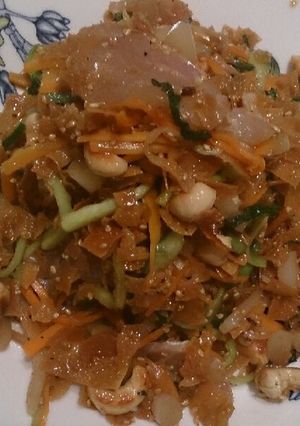 千切り野菜とあげワンタンの中華和え♪-レシピのメイン写真