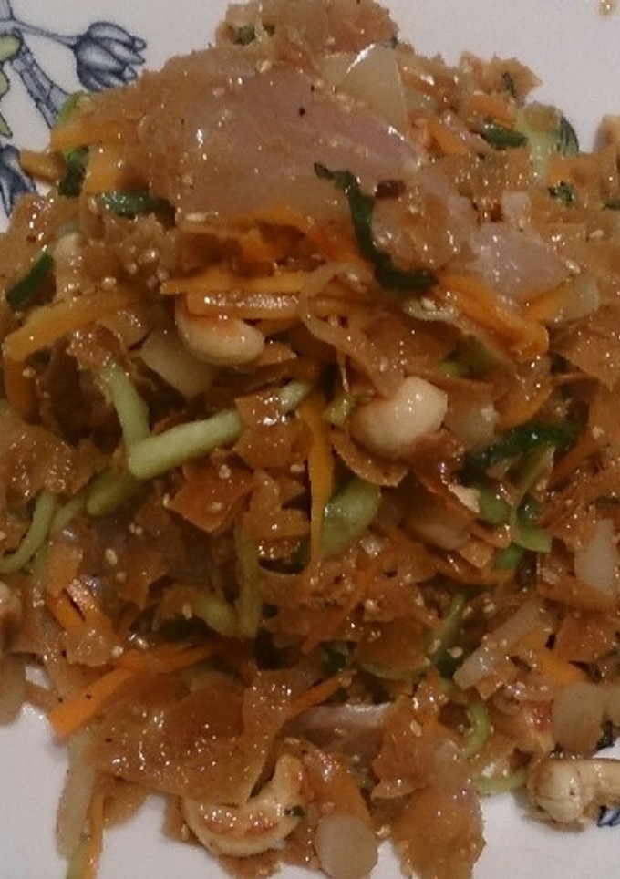千切り野菜とあげワンタンの中華和え♪-レシピのメイン写真