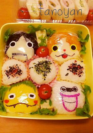 妖怪ウォッチ　キャラ弁　おにぎり-レシピのメイン写真
