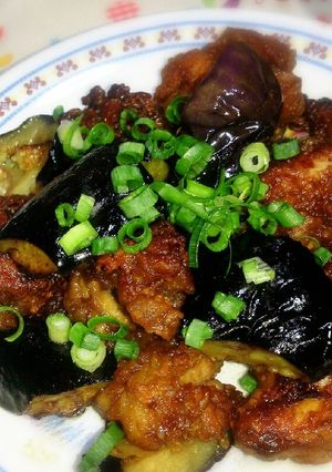鶏肉と茄子の甘酢あえ-レシピのメイン写真