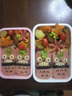 大量スパムトトロ 簡単キャラ弁 運動会-レシピのメイン写真