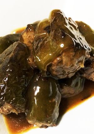 大人味♡ピーマンの肉詰め☆トロ〜リ♪-レシピのメイン写真