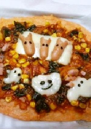 ジャガイモ生地のトマトピザ♪-レシピのメイン写真