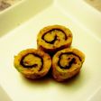 レンジで簡単♪鶏挽き肉の‘の’の字巻き