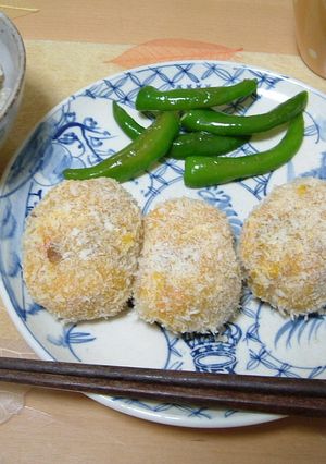 ノンフライかぼちゃコロッケ-レシピのメイン写真