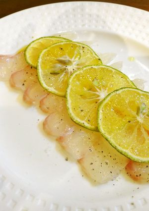 かぼすで仕立てるお魚のカルパッチョ-レシピのメイン写真