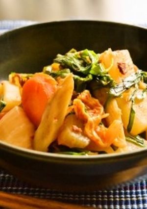 根菜のキムチ煮　デトックス効果で美容にも-レシピのメイン写真