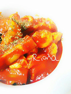 レンジで簡単⭐️ささみと茄子のトマト煮-レシピのメイン写真