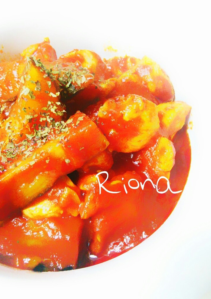 レンジで簡単⭐️ささみと茄子のトマト煮-レシピのメイン写真