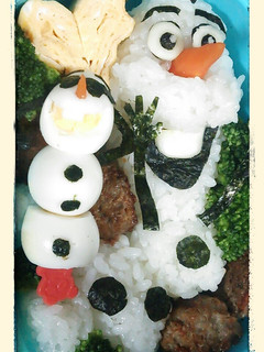 ☆初オラフ弁当でもリアルに(o≧▽゜)o-レシピのメイン写真