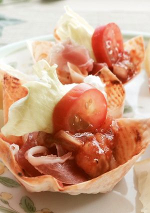 パリパリトマト風味✿パーティカップ-レシピのメイン写真
