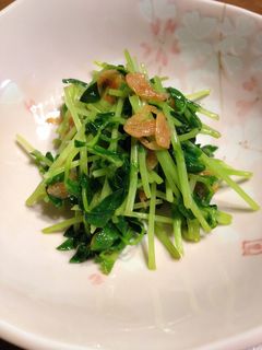 《簡単♪小鉢》豆苗の桜海老炒め-レシピのメイン写真