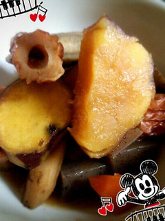便秘に!さつまいもの筑前煮♡-レシピのメイン写真