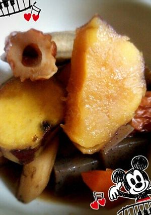 便秘に！さつまいもの筑前煮♡-レシピのメイン写真