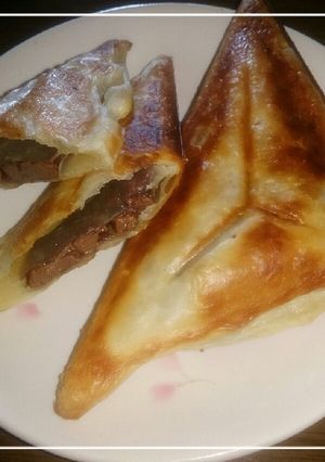 ｻｸｻｸ*三角ﾁｮｺﾊﾟｲ-レシピのメイン写真