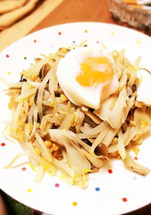 簡単ダイエット！キノコの納豆和え-レシピのメイン写真