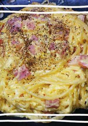 生パスタ風カルボナーラ-レシピのメイン写真