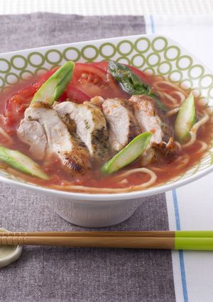 トマトラーメン 糖質制限 ダイエット-レシピのメイン写真