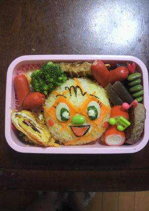 メロンパンナちゃんキャラ弁当遠足-レシピのメイン写真