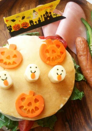 ハロウィン♪人参ランタンとチーズおばけ-レシピのメイン写真