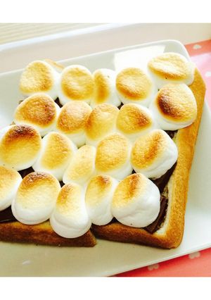 簡単サクとろ♡マシュマロチョコトースト♡-レシピのメイン写真