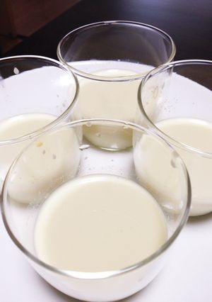 ずんだジャムで♪豆乳プリン-レシピのメイン写真