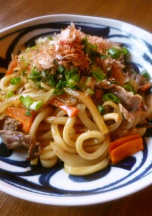 カレー焼きうどん♪-レシピのメイン写真