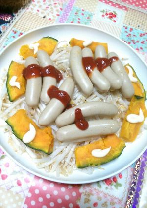 もやしかぼちゃウインナーサラダ-レシピのメイン写真