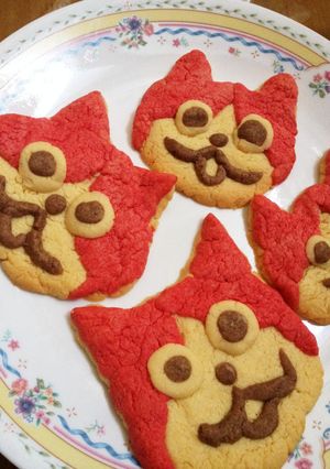 HMでジバニャンのクッキーに見えるかな-レシピのメイン写真