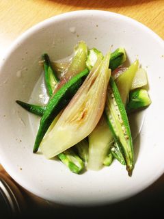 オクラとミョウガの焼き浸し-レシピのメイン写真