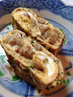 ふわとろ納豆玉子焼き-レシピのメイン写真
