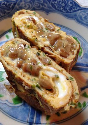 ふわとろ納豆玉子焼き-レシピのメイン写真