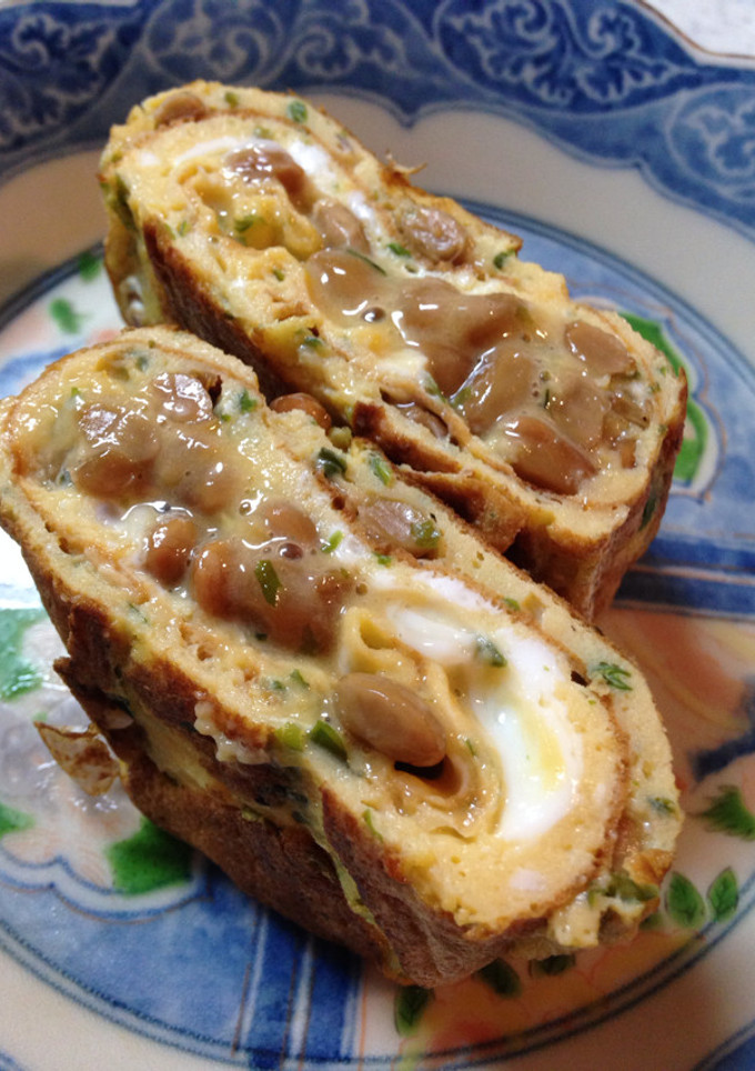 ふわとろ納豆玉子焼き-レシピのメイン写真