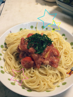 簡単♪ツナとトマトの和風冷製パスタ-レシピのメイン写真