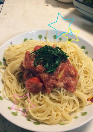 簡単♪ツナとトマトの和風冷製パスタ-レシピのメイン写真