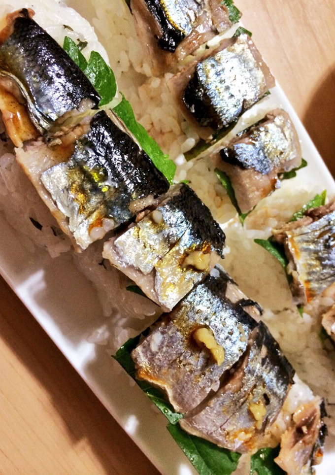 簡単！お家で秋刀魚寿司-レシピのメイン写真