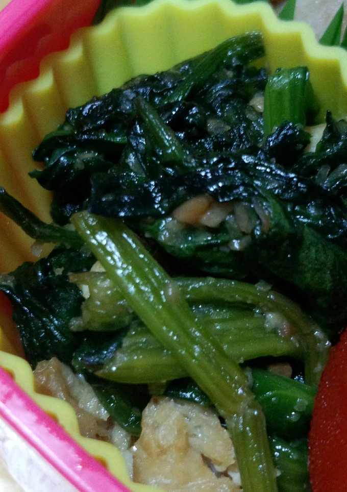 ほうれん草の胡麻和えと油揚げのマヨ炒め-レシピのメイン写真