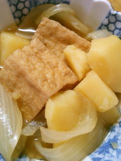 節約 じゃがいも 玉ねぎ 厚揚げの 煮物-レシピのメイン写真