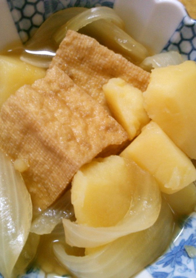 節約 じゃがいも 玉ねぎ 厚揚げの 煮物-レシピのメイン写真