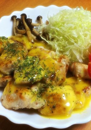簡単♫むね肉のふっくらハニーマスタード-レシピのメイン写真