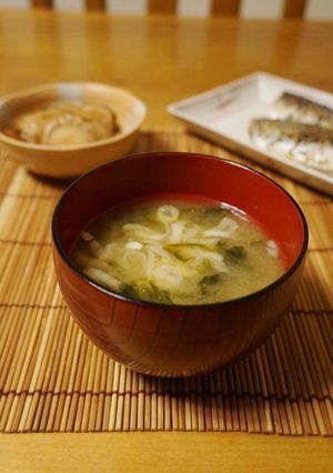 あおさとネギのお味噌汁-レシピのメイン写真